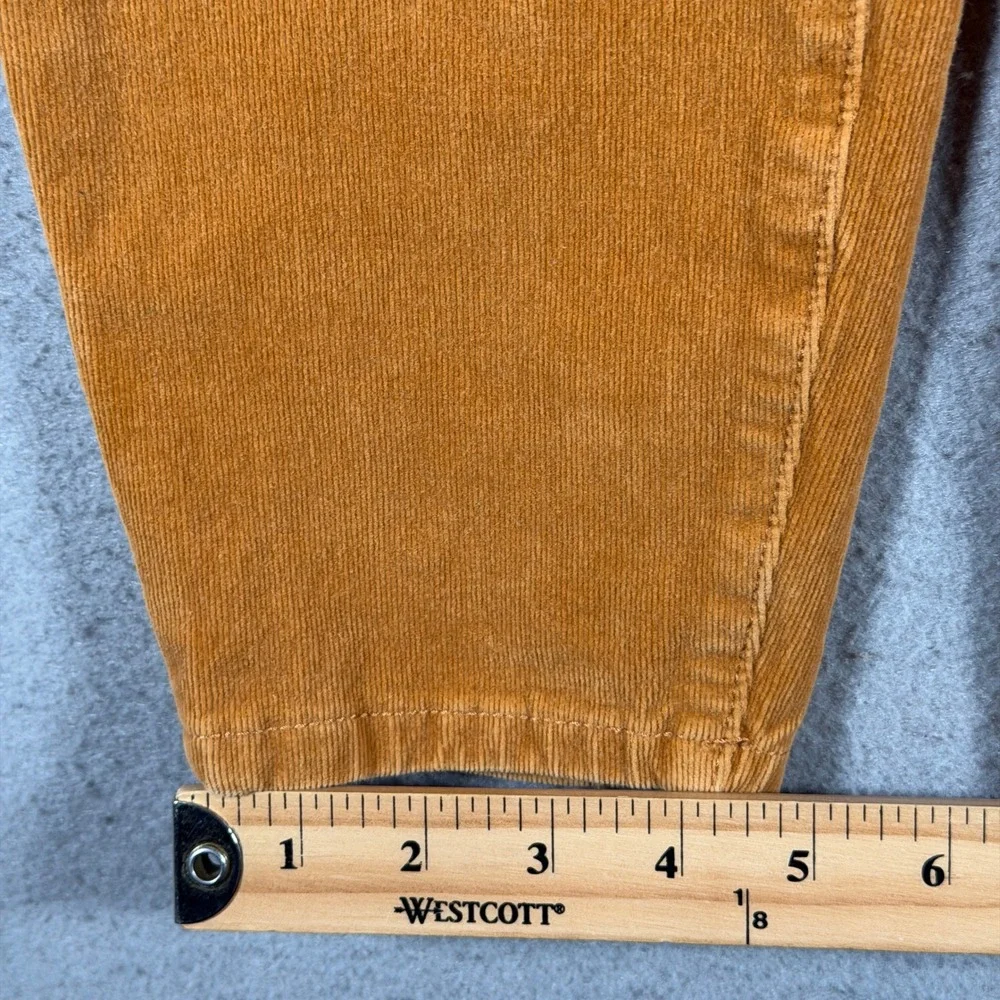 Anthropologie Pilcro Mustard‎ Yellow Corduroy Button Fly Slim Pants Size 30